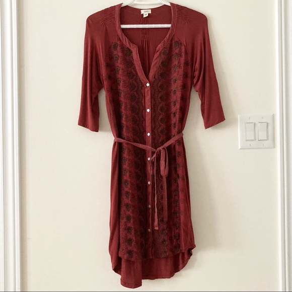 Anthropologie Tiny Embroidered Tunic Dress XS - Picture 3 of 9